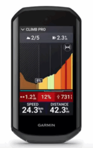 compteur gps vélo climb gardmin edge 1050
