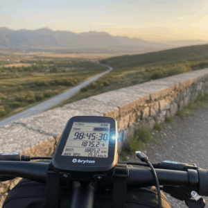 bryton rider focus sur l'autonomie affichage en anglais